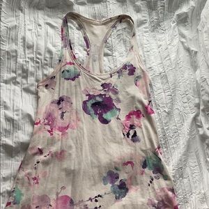 lulu lemon floral print tank top